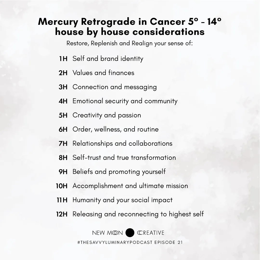 Episode 21 Mercury Retrograde Sur(re)vival Guide Change your fear