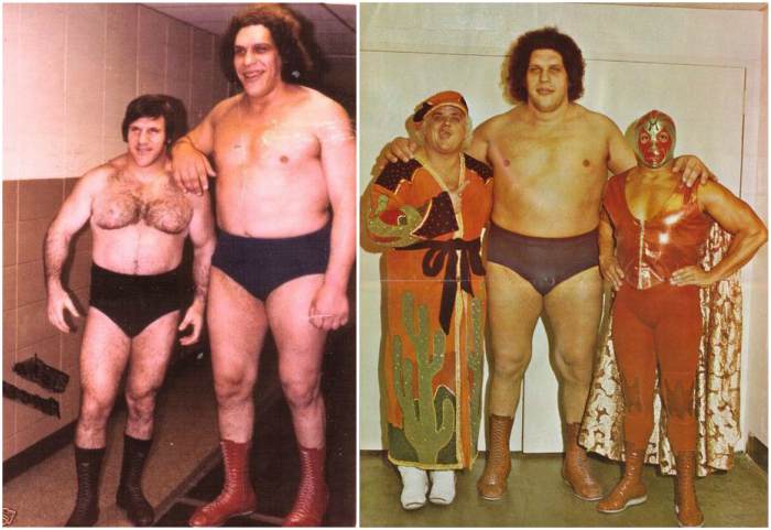 Andre The Giant's height, weight. He was since the very childhood