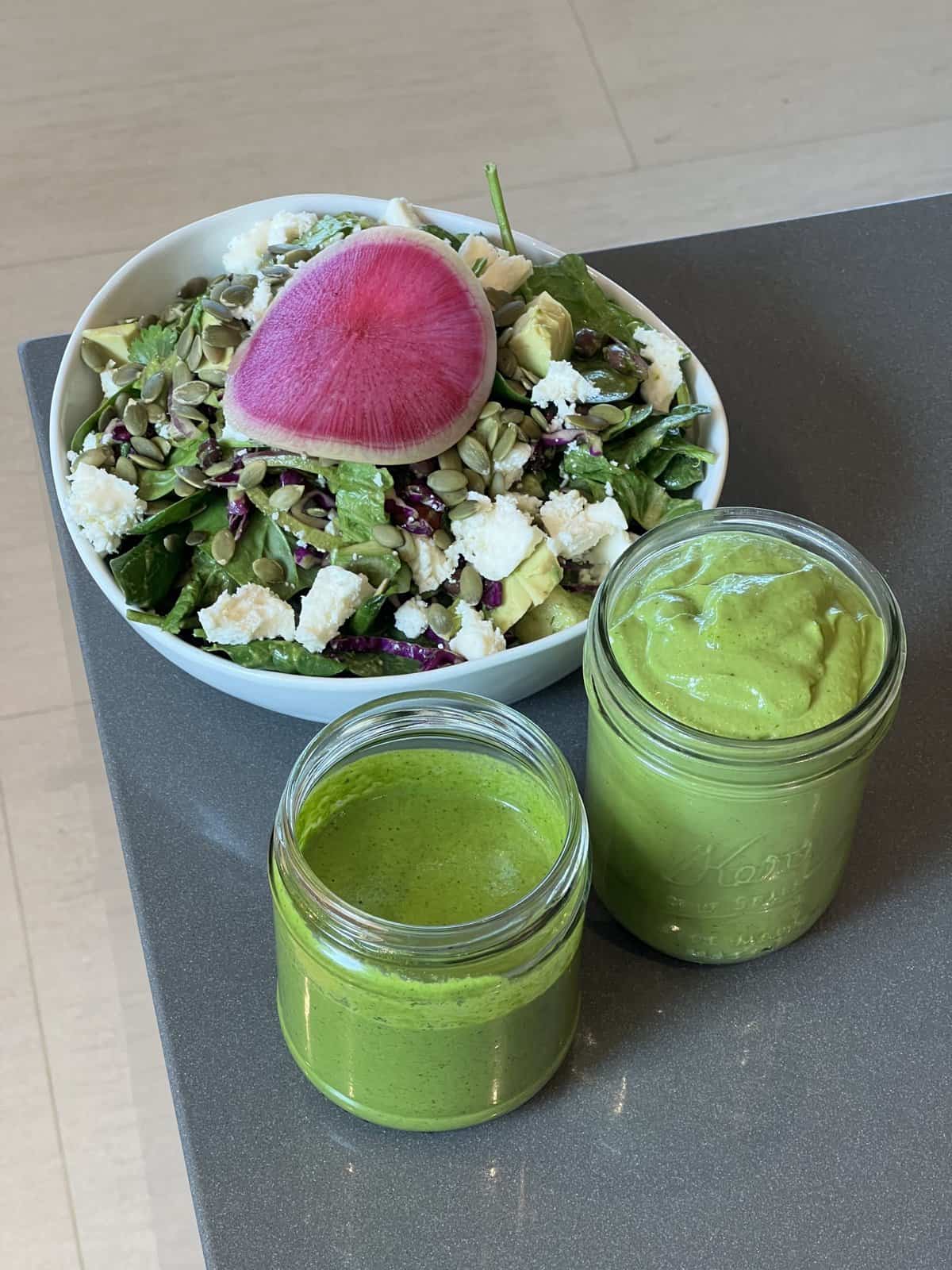 Lime Cilantro Jalapeño Vinaigrette STARSEED KITCHEN