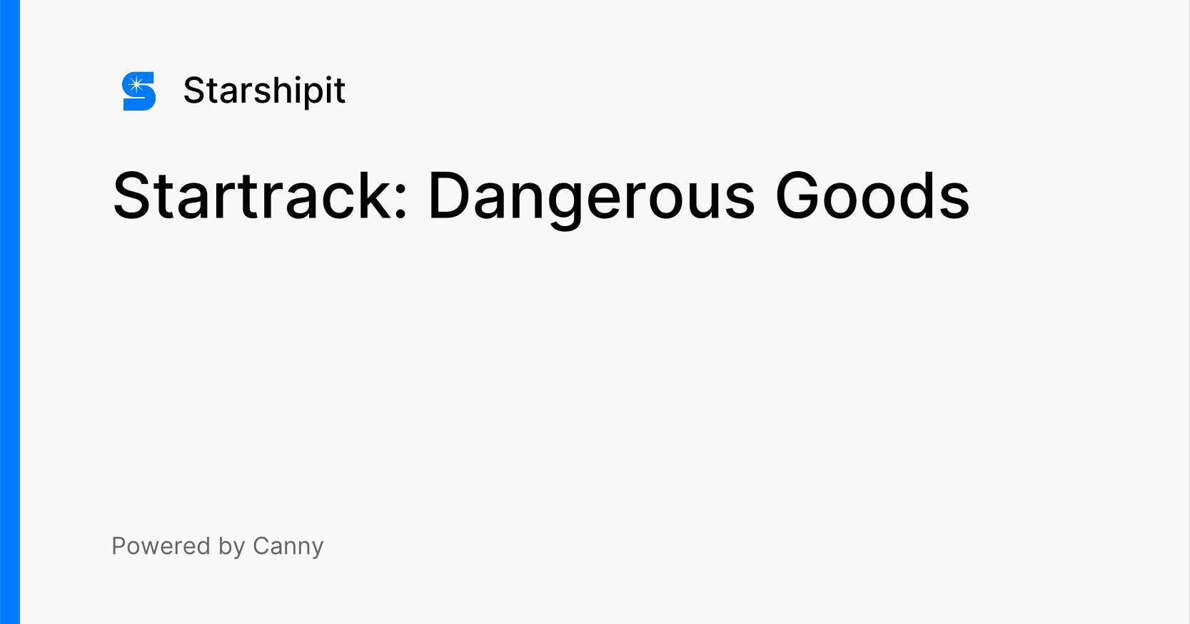 Startrack Dangerous Goods Platforms and Carriers Starshipit