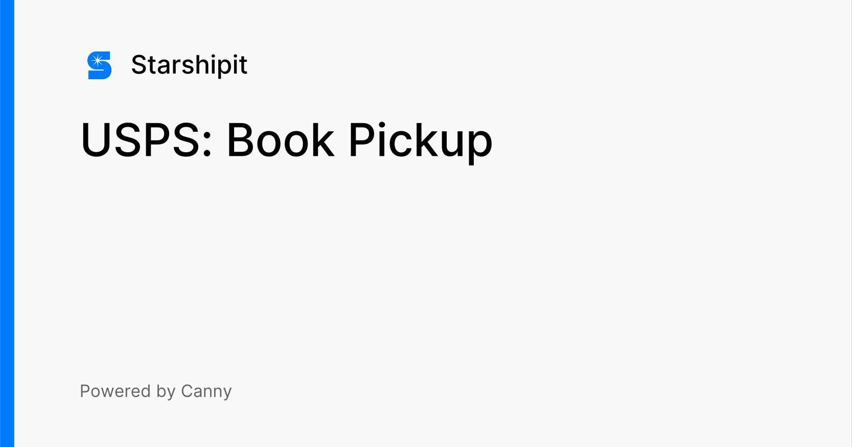 USPS Book Pickup Platforms and Carriers Starshipit