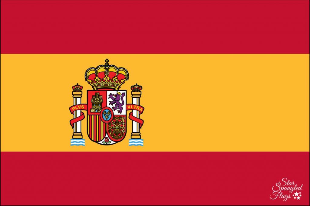 Flag of Spain Sales, Buy, Nylon Star Spangled Flags