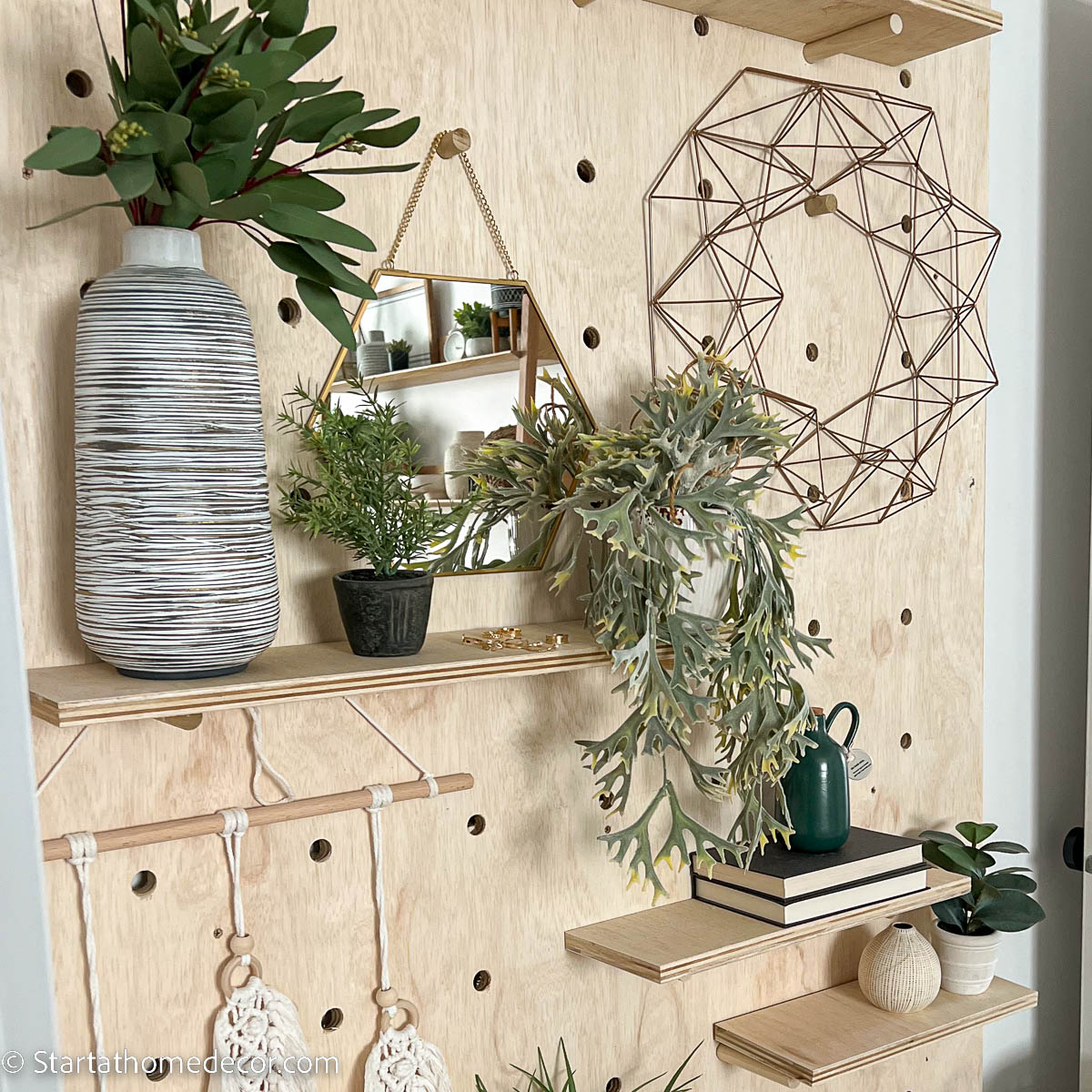 How to Create a Pegboard Wall Display (5 Easy Steps) Start at Home Decor