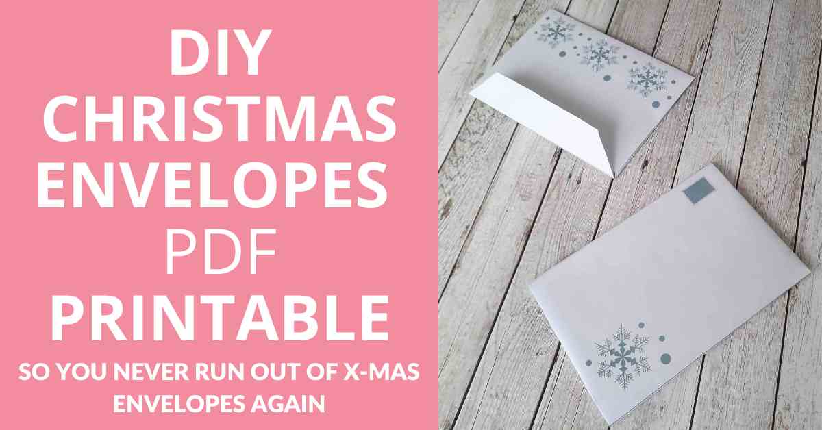 Easy Homemade Christmas Envelope Template [PDF Printable Instantly