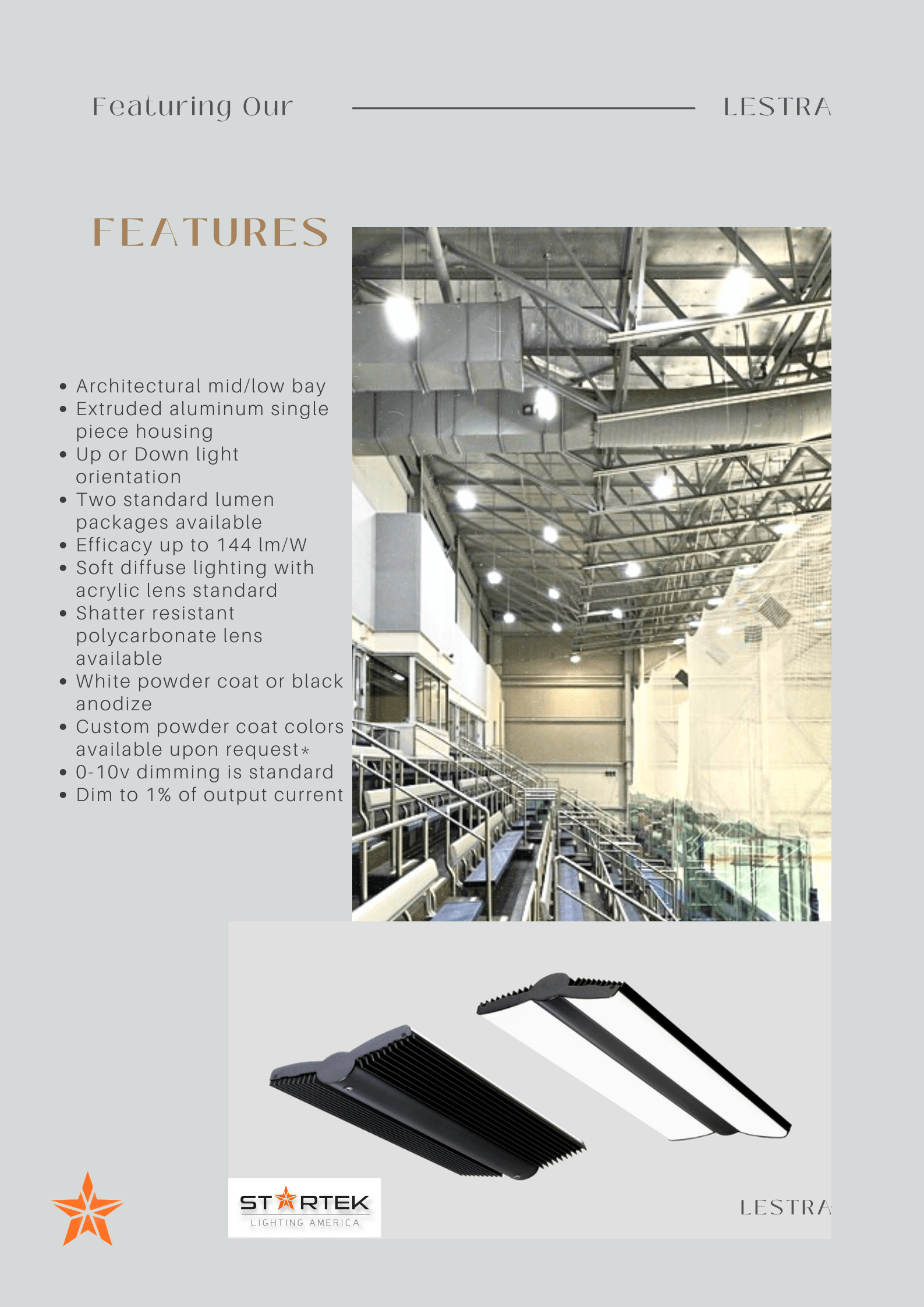 LESTRA StarTek Lighting America