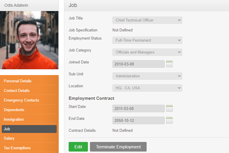 How to Terminate an Employee with a Future Date OrangeHRM