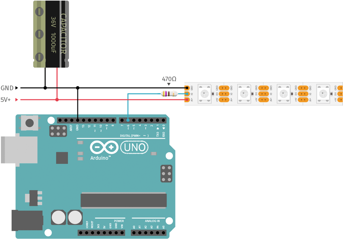 Arduino WS2812 The easiest way to control many LEDs with Arduino