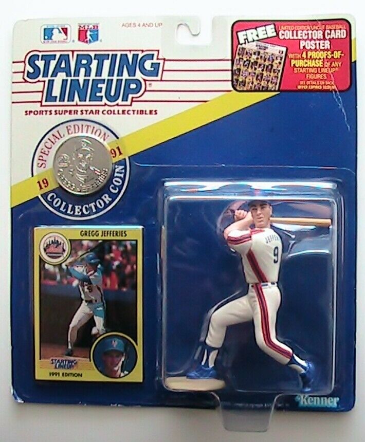 Gregg Jefferies 1991 MLB Baseball Starting Lineup Figures