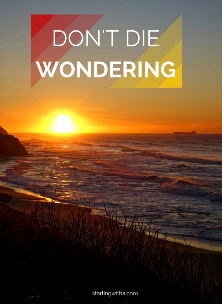 Don't Die Wondering