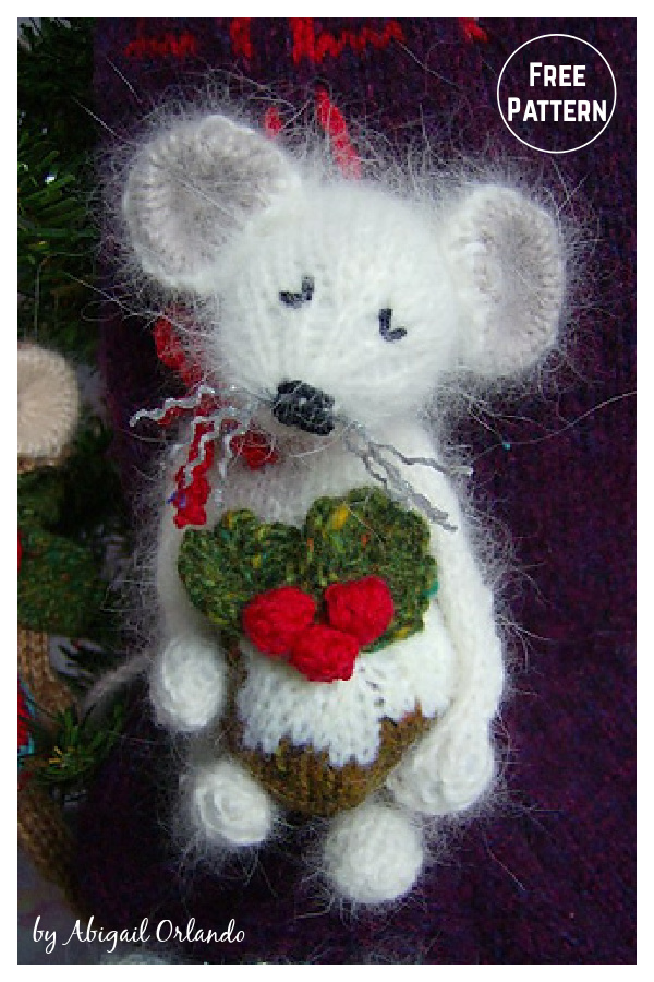 9 Christmas Mouse Free Knitting Pattern Page 2 of 3
