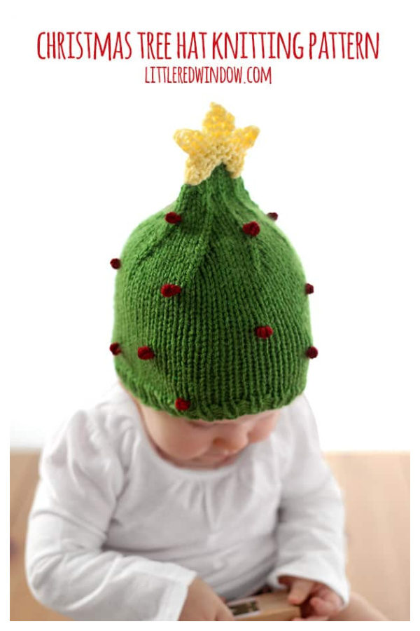8 Christmas Tree Hat Knitting Patterns