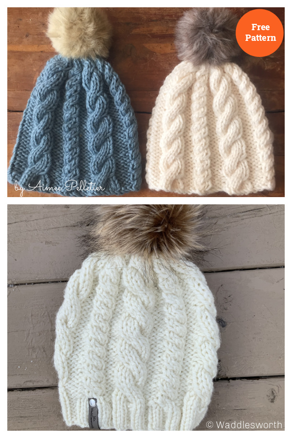 Cable It Up Scarf and Hat Free Knitting Pattern