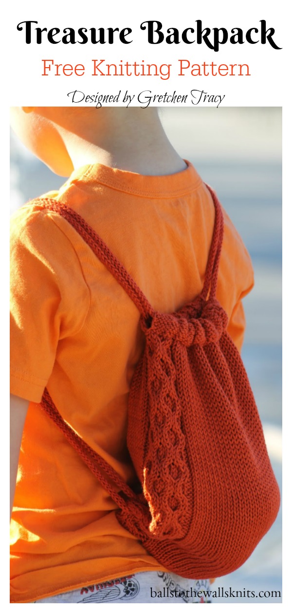 Treasure Backpack Free Knitting Pattern