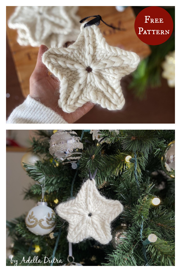 Star Ornament Free Knitting Pattern