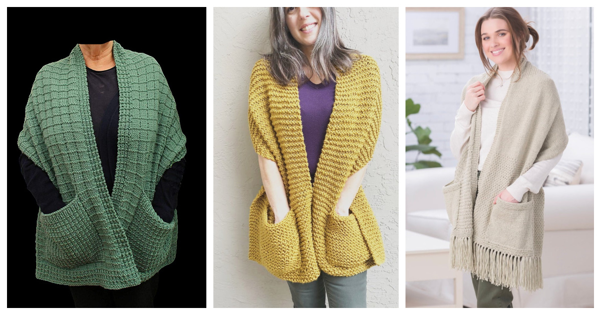 10+ Reader’s Wrap Pocket Shawl Knitting Patterns Page 2 of 3