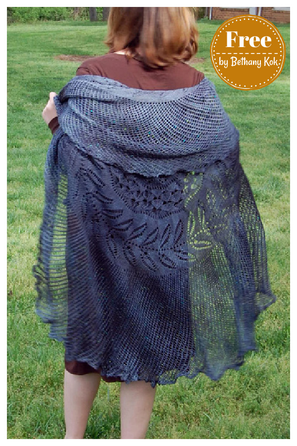 Shipwreck Circular Shawl Free Knitting Pattern