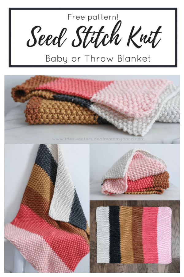 Seed Stitch Blanket Knitting Pattern