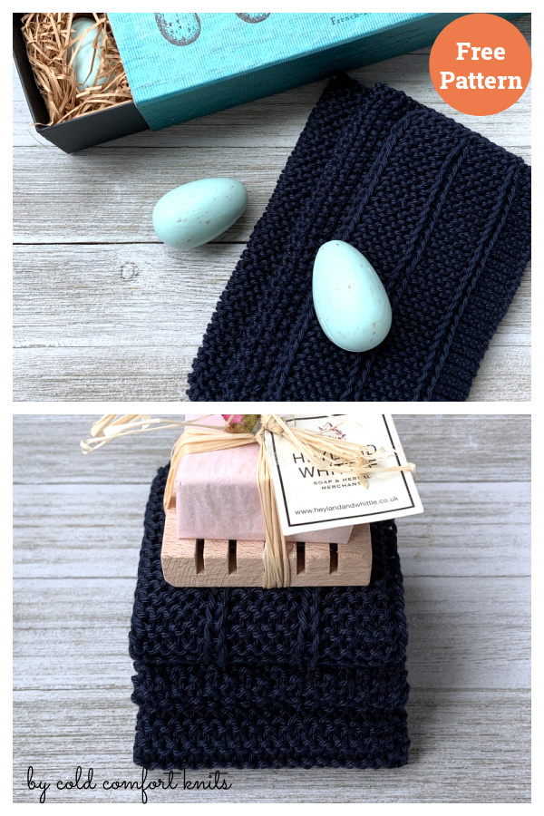 The Halton Spa Cloth Trio Free Knitting Pattern