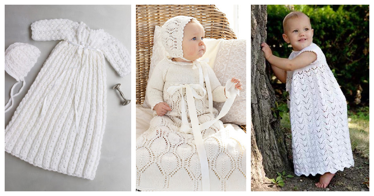 10+ Christening Gown Free Knitting Pattern