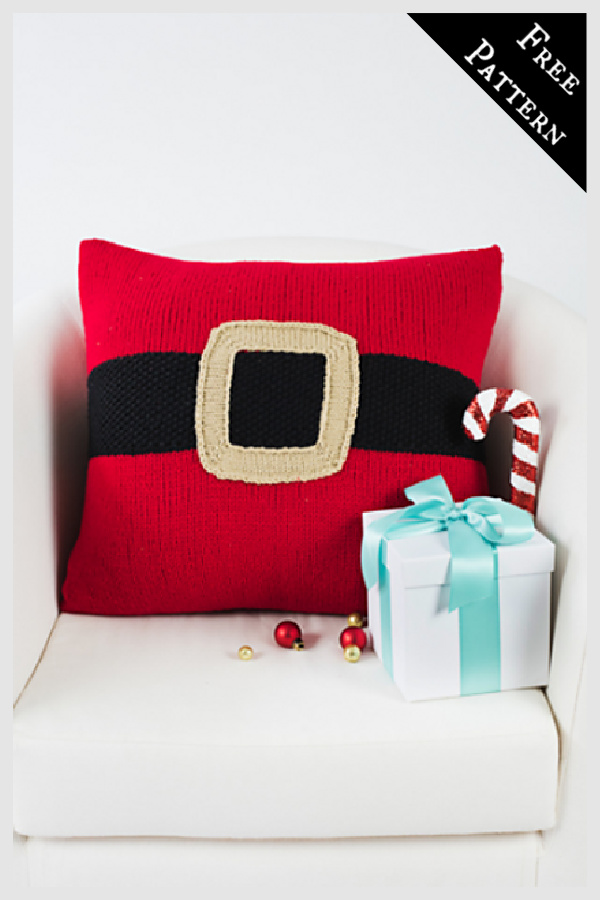 9 Christmas Pillow Cushion Knitting Patterns