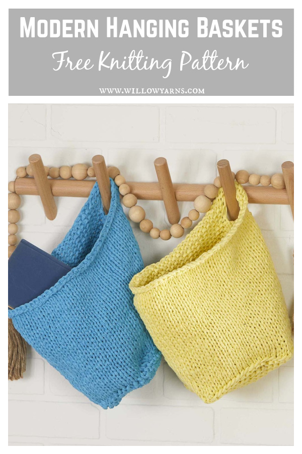 5 Hanging Baskets Free Knitting Pattern