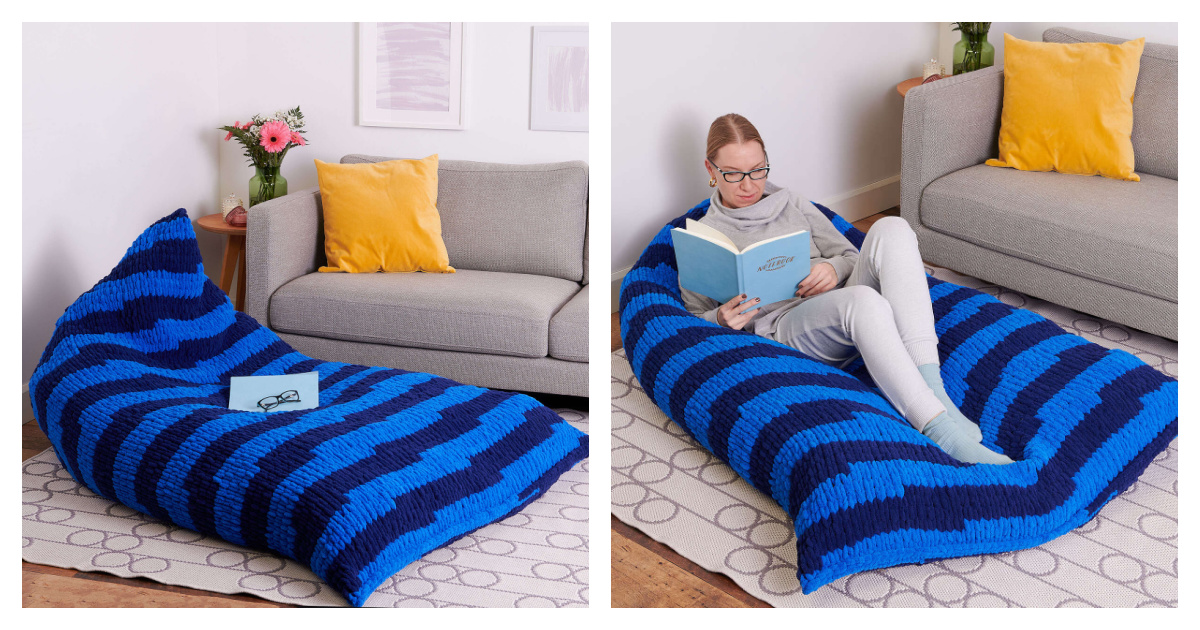 Lounger Pillow Free Knitting Pattern