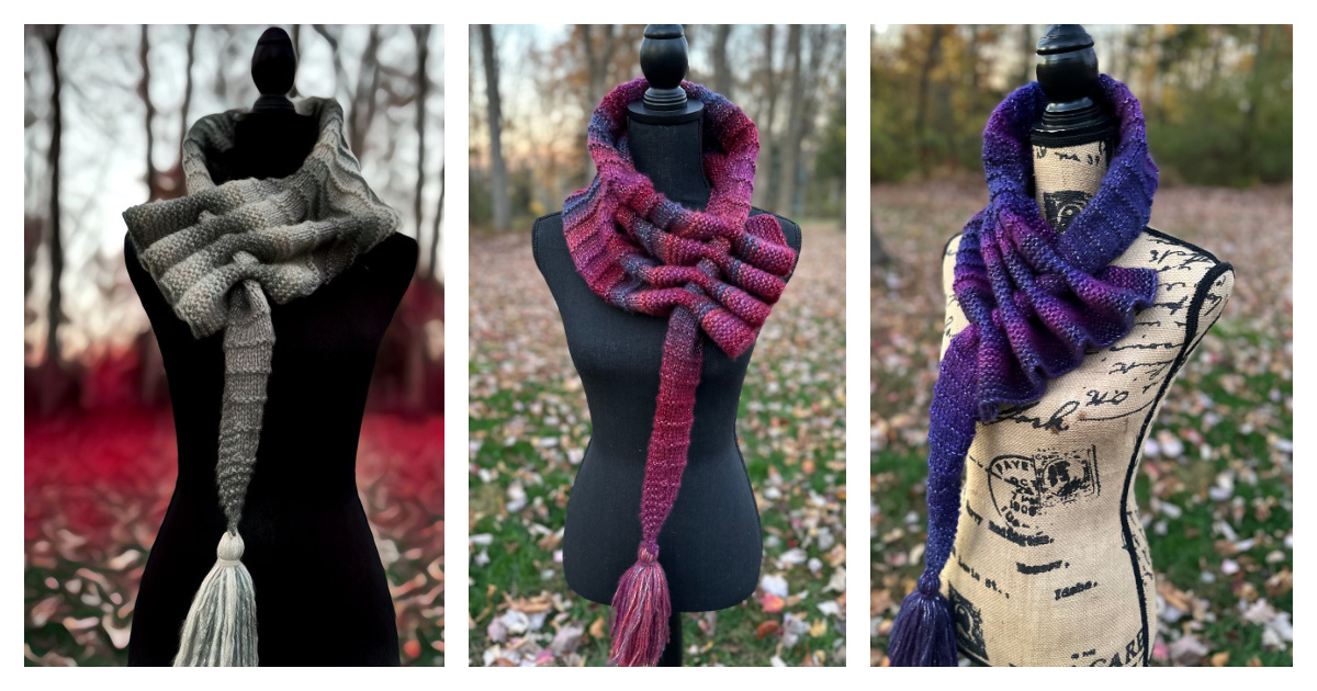 Cari Keyhole Scarf Knitting Pattern