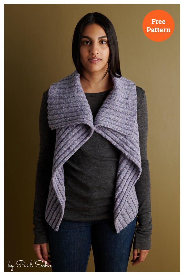Easy Breezy Vest Free Knitting Pattern
