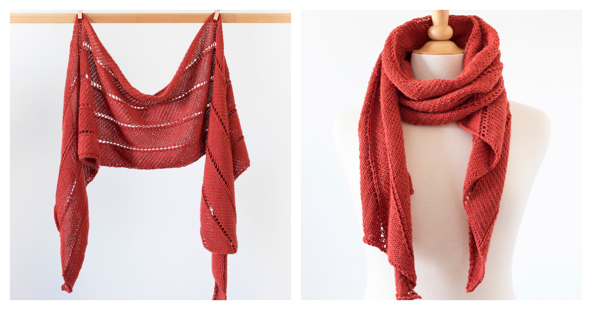 Spring Roll Scarf Free Knitting Pattern