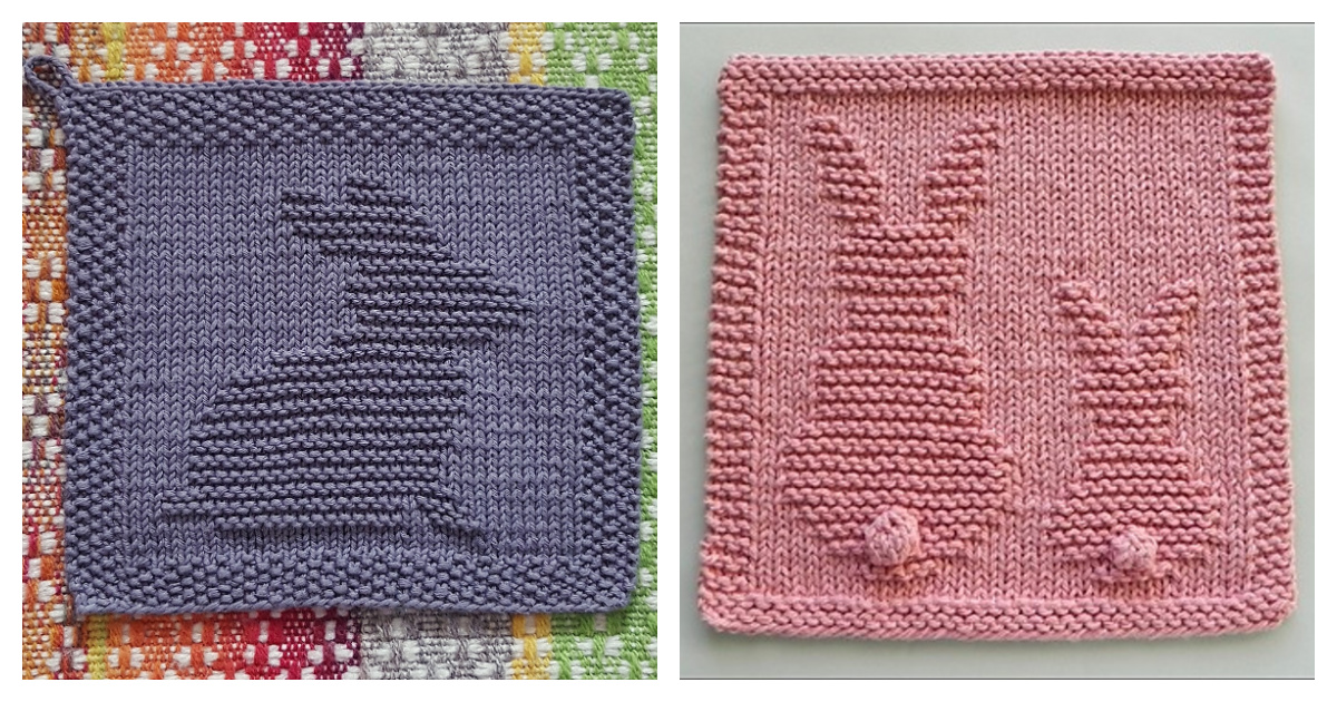 10+ Bunny Dishcloth Knitting Patterns Page 2 of 3