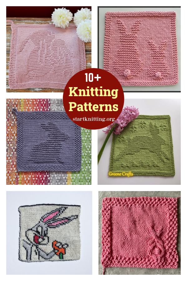 10+ Bunny Dishcloth Knitting Patterns Page 2 of 3
