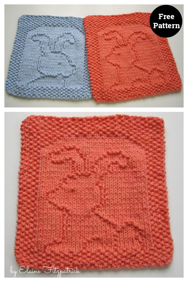 10+ Bunny Dishcloth Knitting Patterns Page 2 of 3