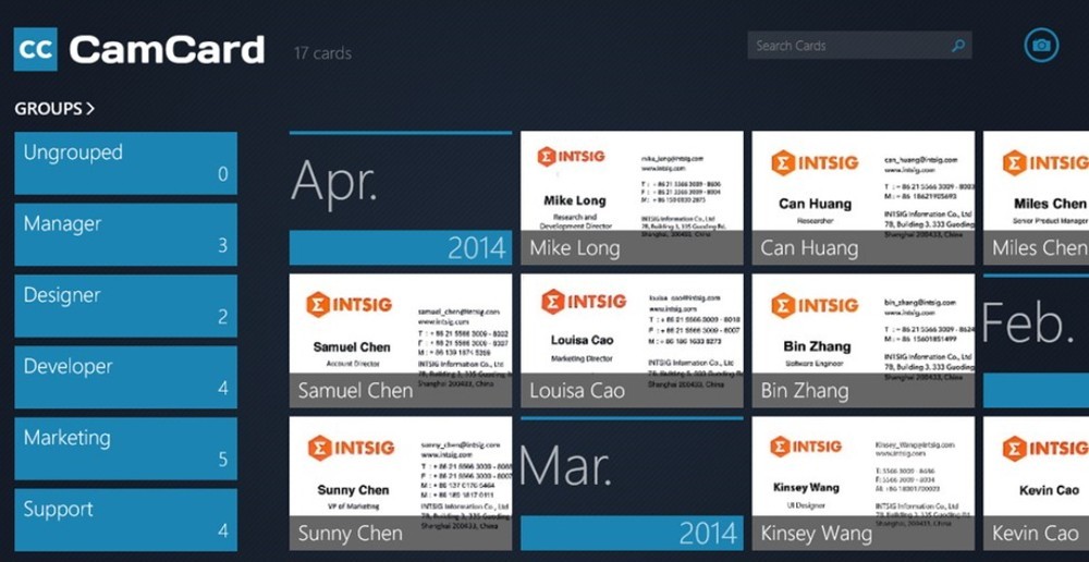 CamCard — обзор сервиса Startpack