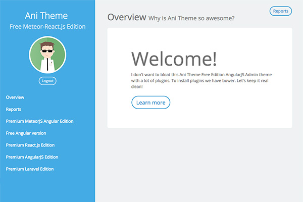 Start React Free React Themes for Web, Android and iOS