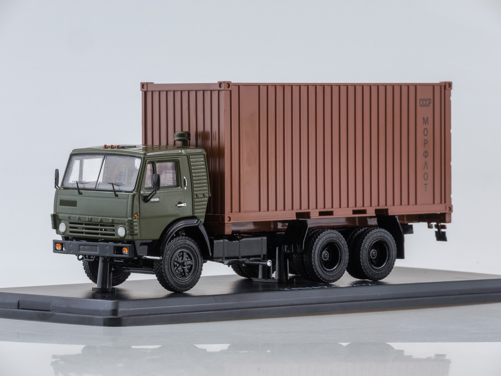 SSM1281 KAMAZ53212 truck with 20ft. Container /khakibrown/ • SSM