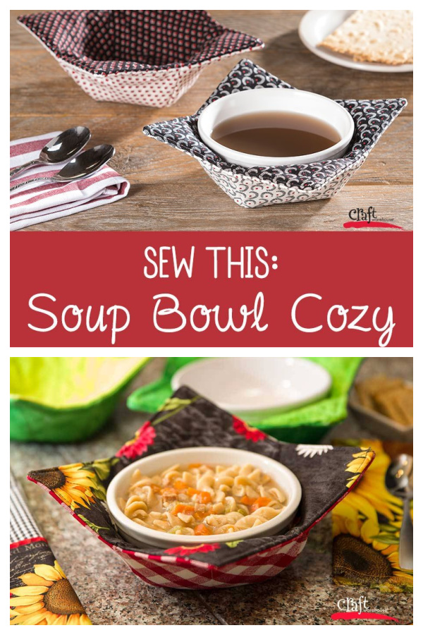 Soup Bowl Cozy Free Sewing Pattern