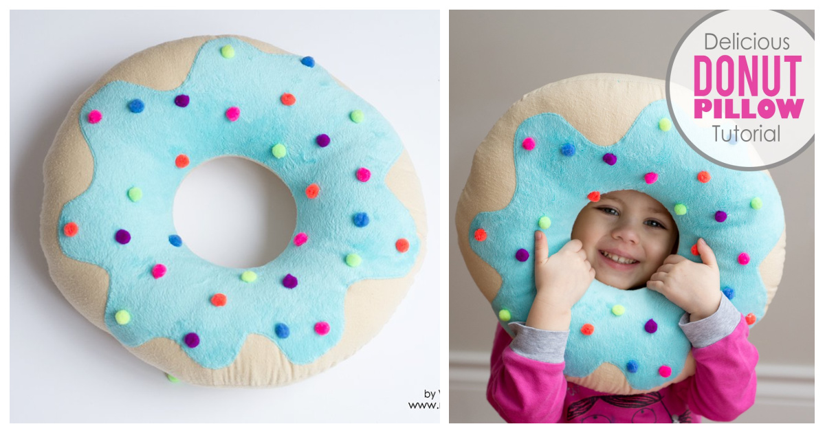 Donut Pillow Free Sewing Pattern