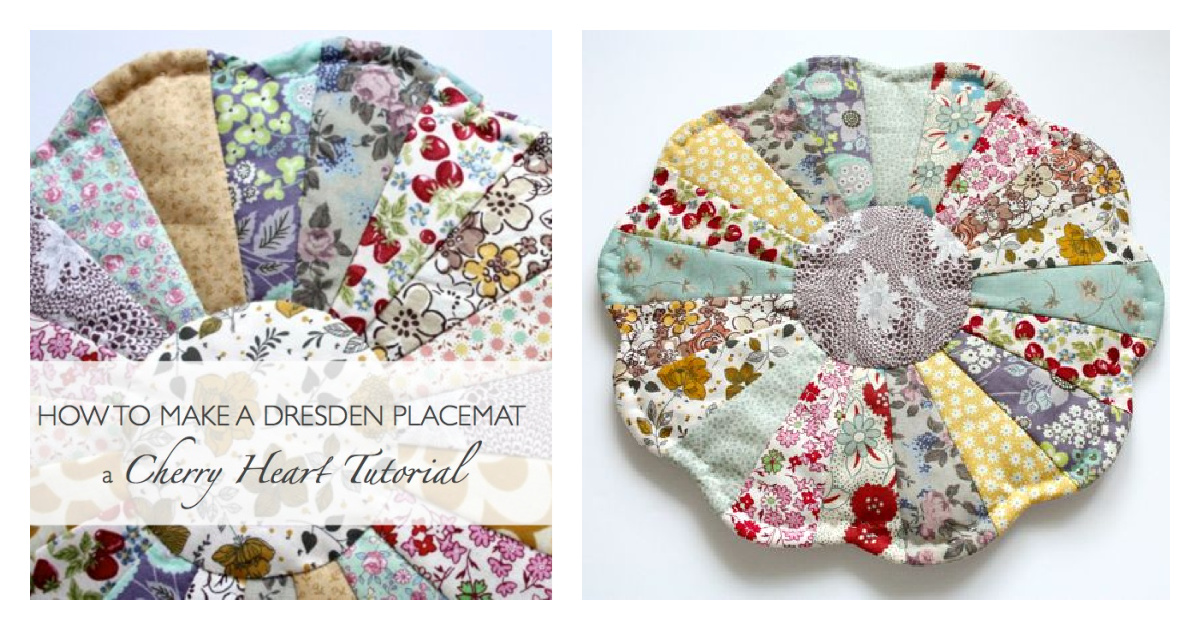 Dresden Placemat Free Sewing Pattern