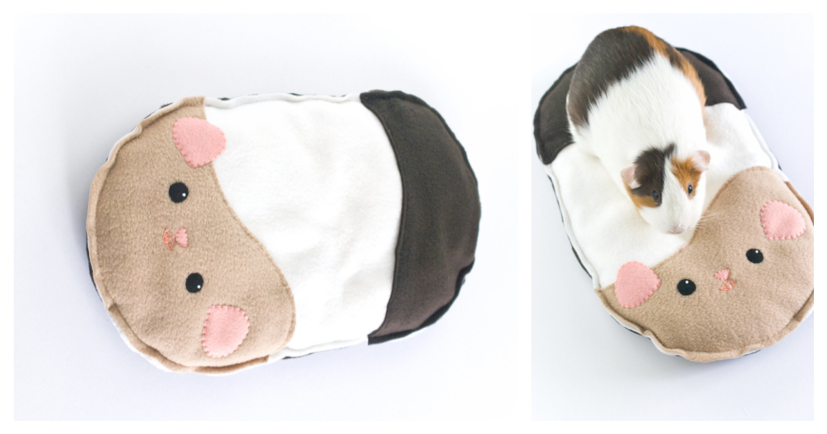 Guinea Pig Cushion Free Sewing Pattern