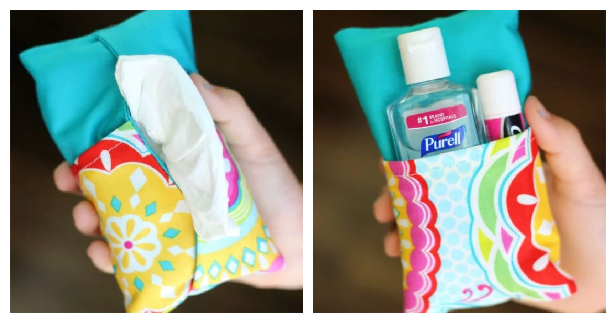Double Sided Tissue Holder Free Sewing Pattern