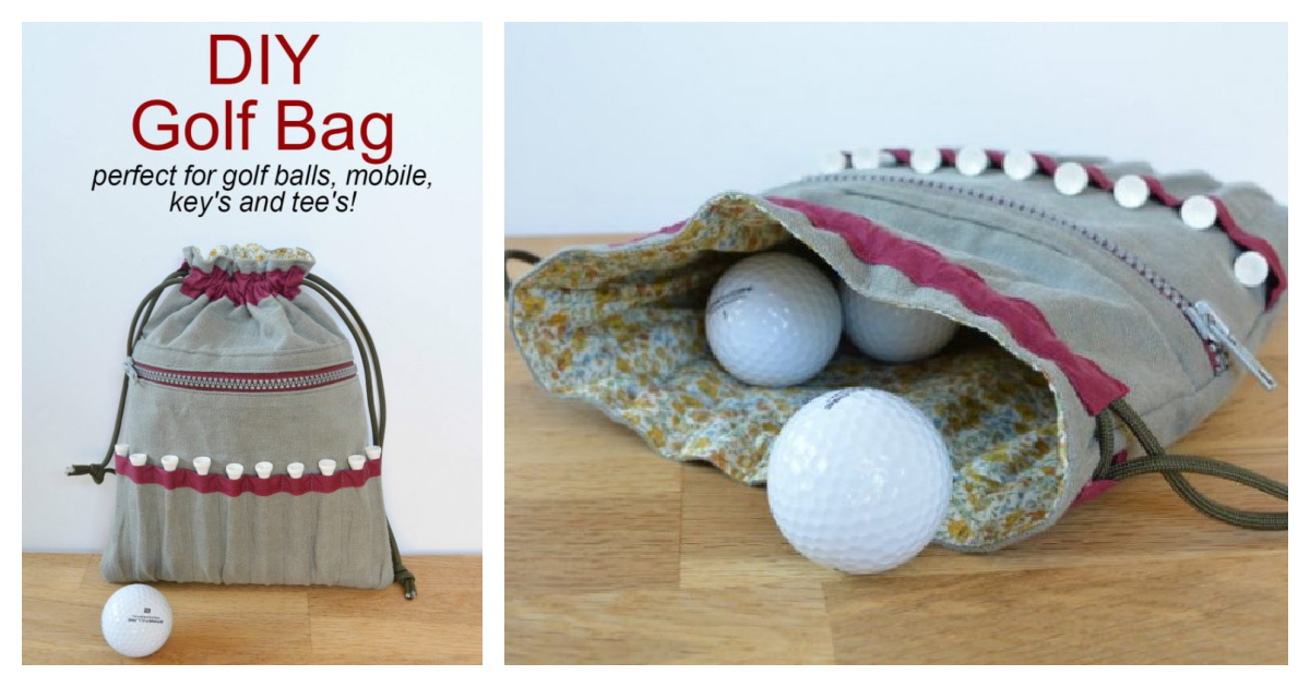 DIY Golf Bag Free Sewing Pattern