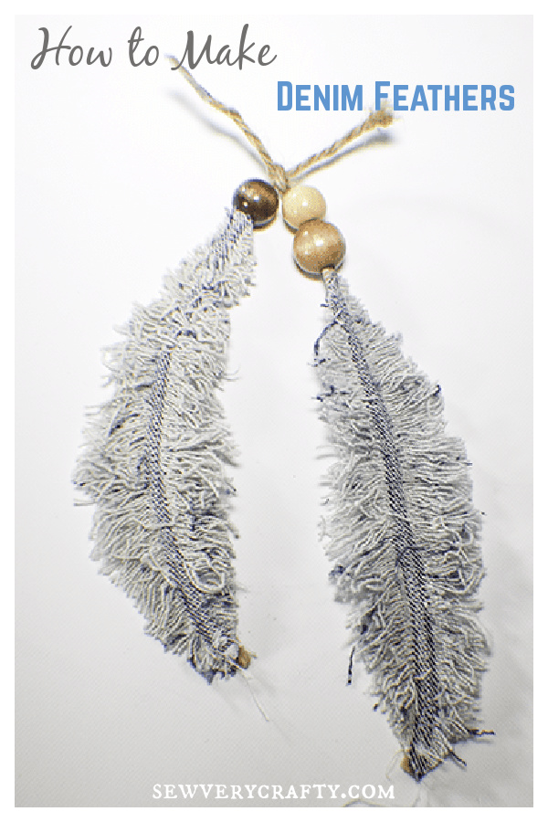 How to Make Denim Feathers