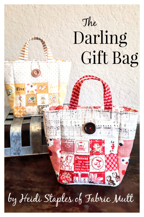 Darling Gift Bag Free Sewing Pattern