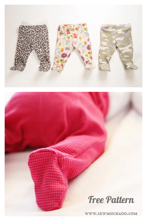 Footed Baby Pants Free Sewing Pattern