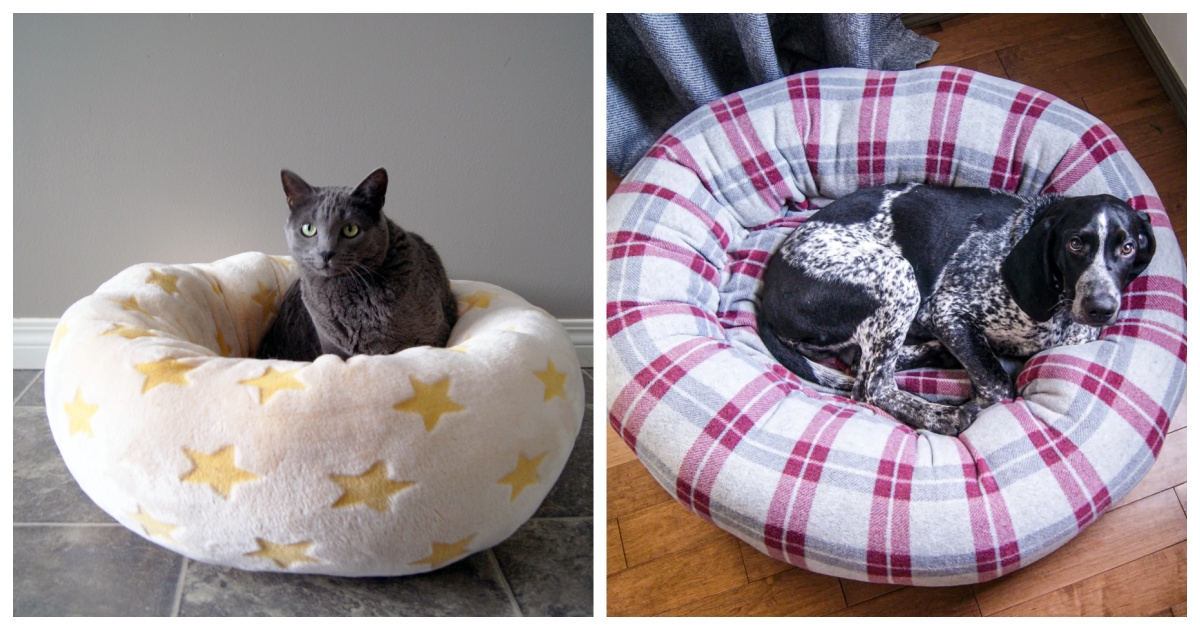 Pet Calming Bed Free Sewing Pattern