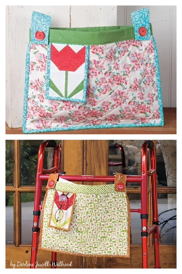 Tulip Walker Tote Free Sewing Pattern