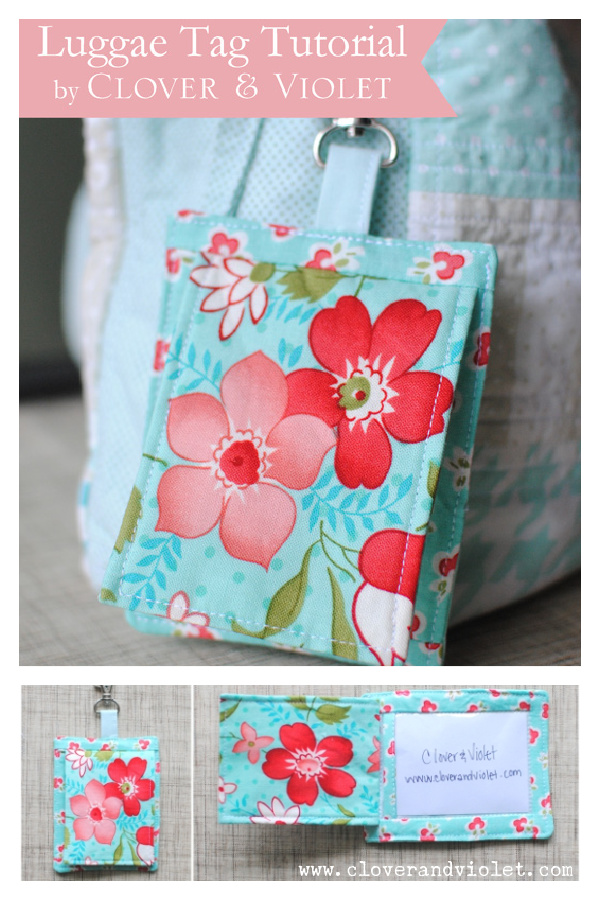 Luggage Tag Free Sewing Pattern