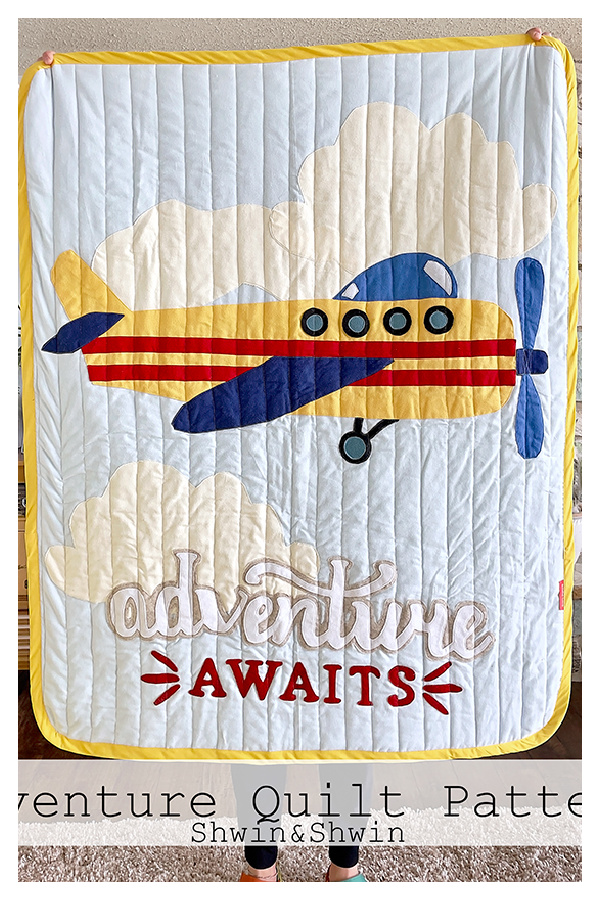 Airplane Quilt Free Sewing Pattern