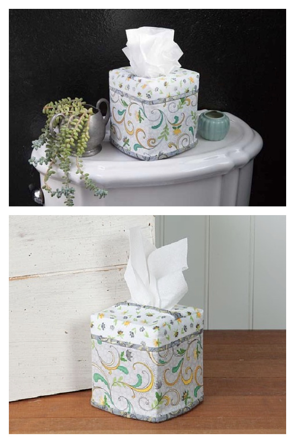 Blooming Tissue Box Covers Free Sewing Pattern