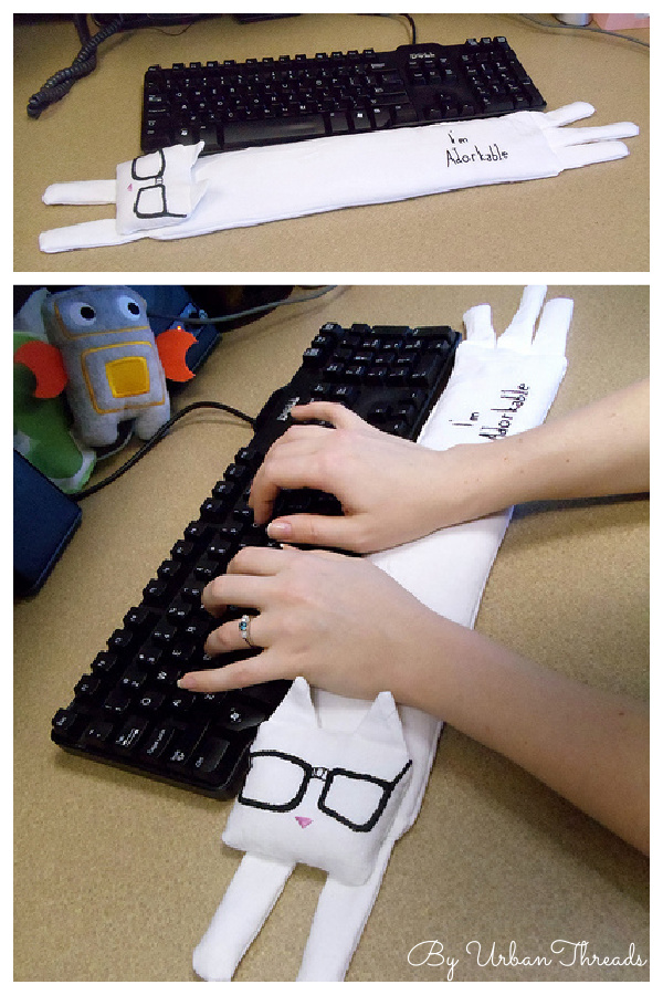 Keyboard Cat Wrist Rest Free Sewing Pattern